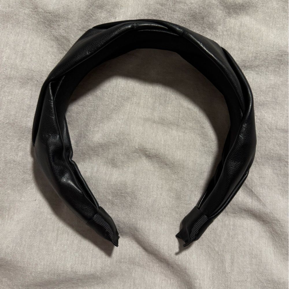 H&M Black Leather Headband - Picture 2 of 2